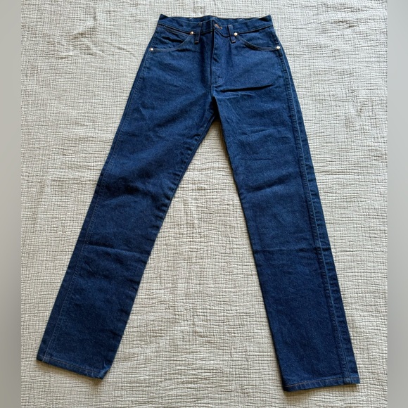 NWOT Wrangler Cowboy Cut Rigid Indigo Jeans (2 pair) sz 30/33 - Picture 3 of 8